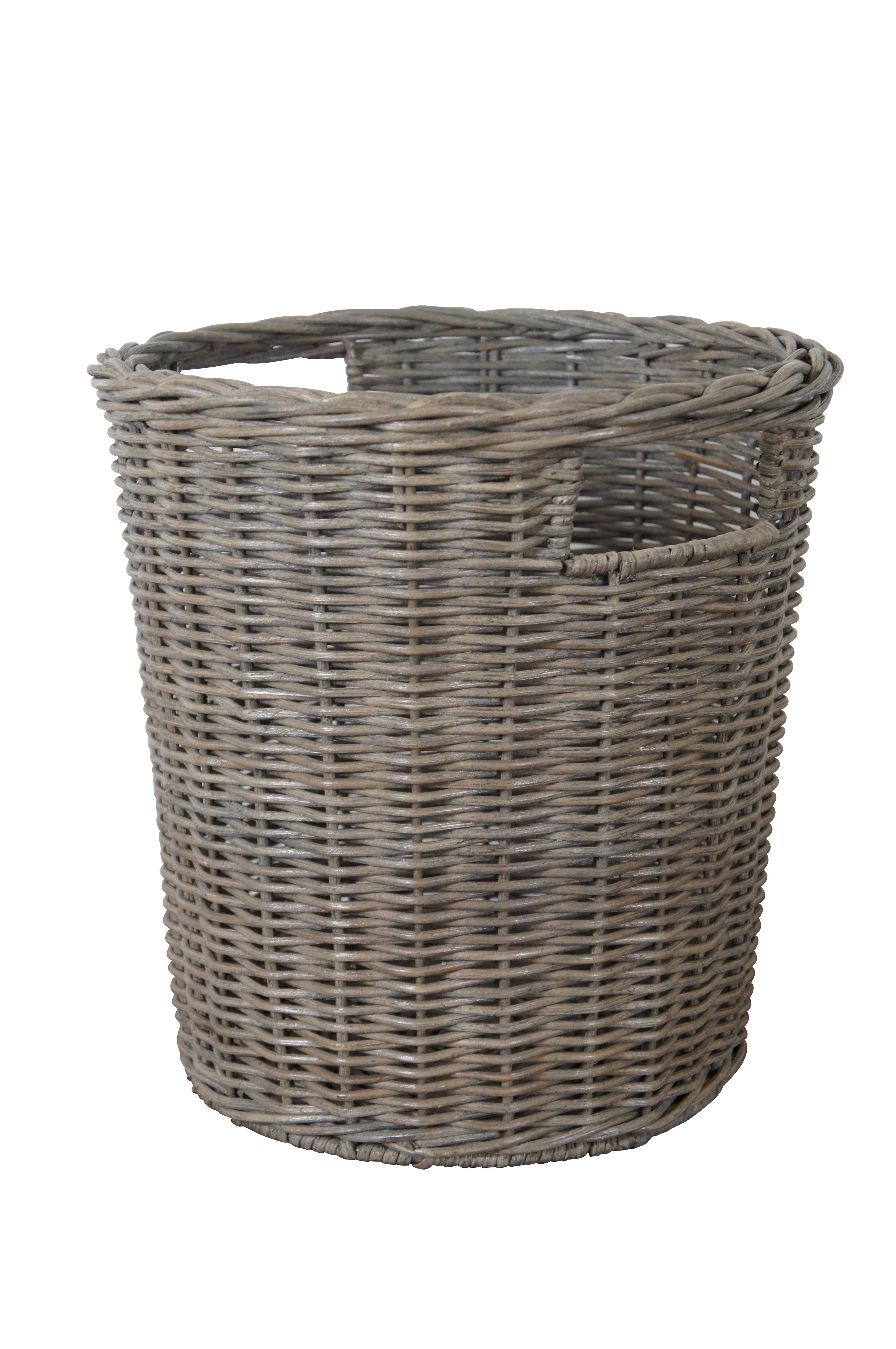 Restoration Hardware Baby & Child - Rutherford Waste / Trash Basket and Changing Table Caddy. 

“In use since the earliest days of civilization, baskets – with their infinite practicality and enduring warmth – truly stand the test of time. Woven