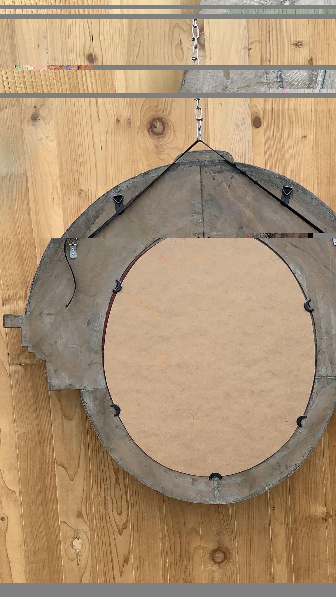 Rustic Restoration Hardware Salvaged Mansard Mirror