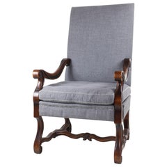 Restoration Hardware Sloped Armchair with High Back