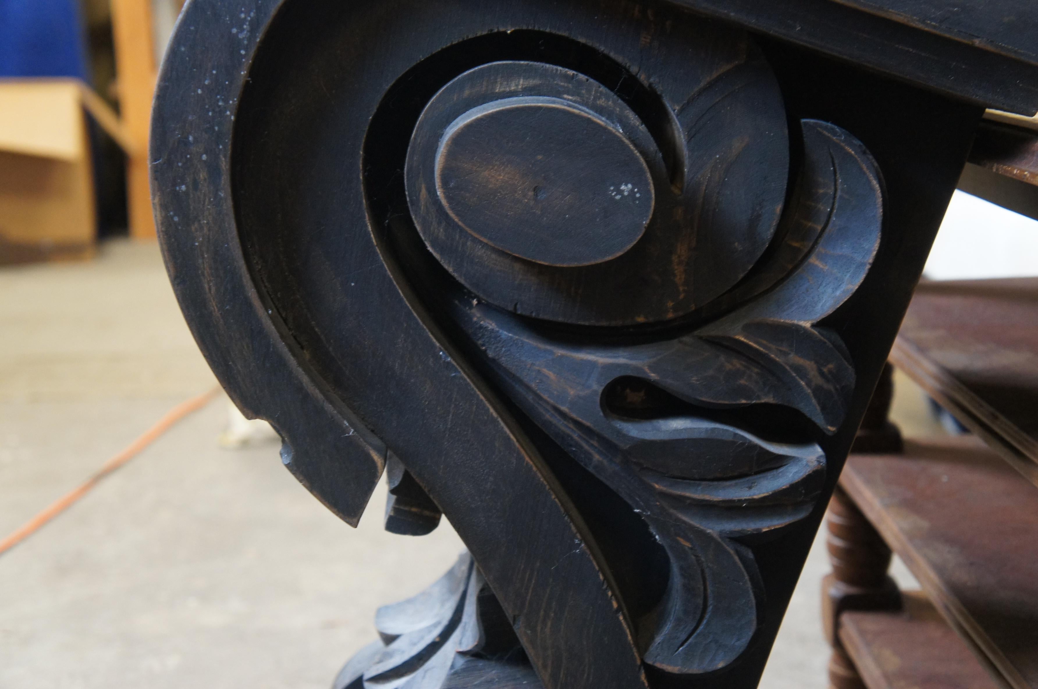 Restoration Hardware Spanish Revival Carved Wood Wall Corbel Sconce Shelf 27