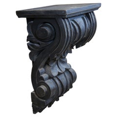 Restoration Hardware Spanish Revival Carved Wood Wall Corbel Sconce Shelf 27"