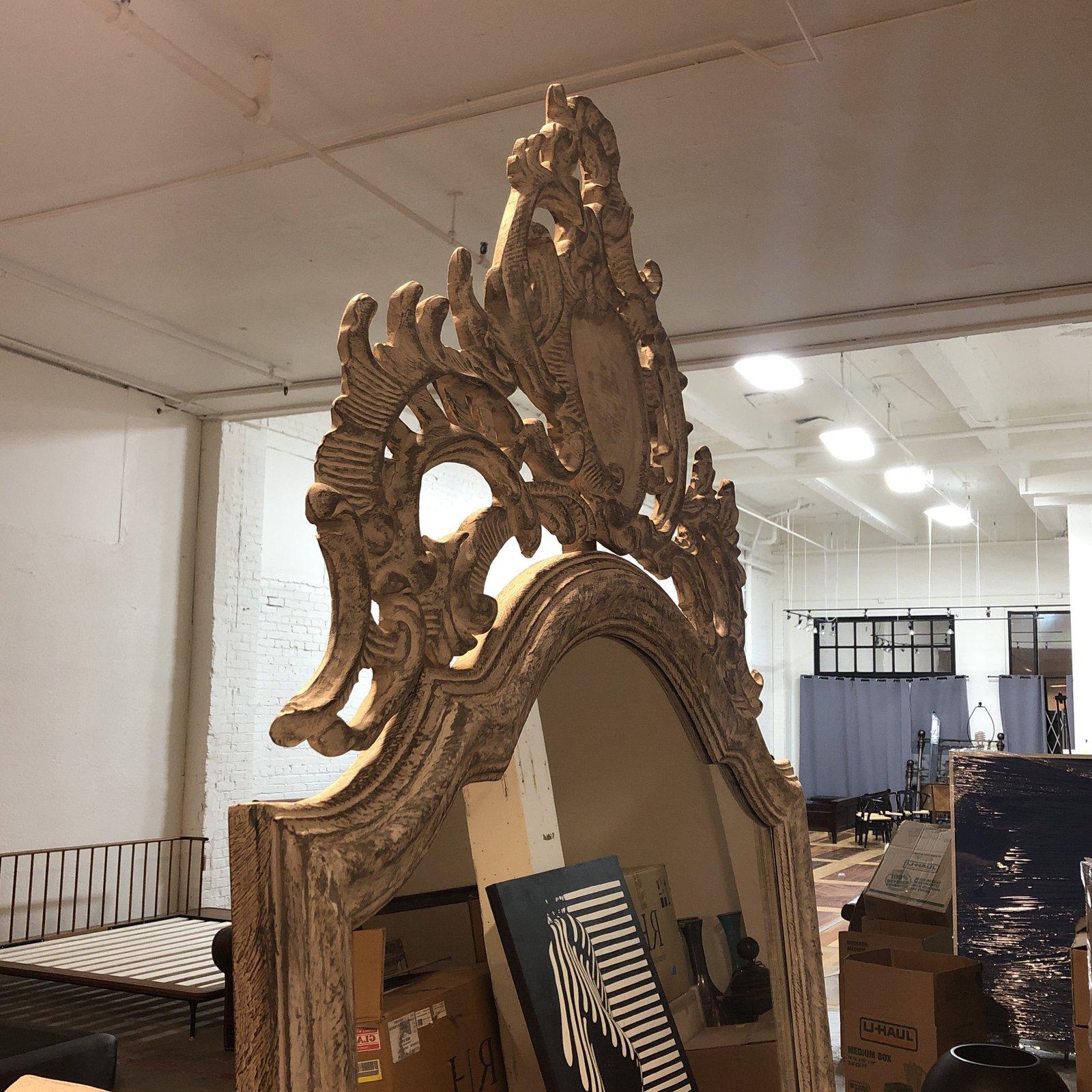 Restoration Hardware Tara Shaw Maison Grande Louis XIV Floor Mirror For Sale 1