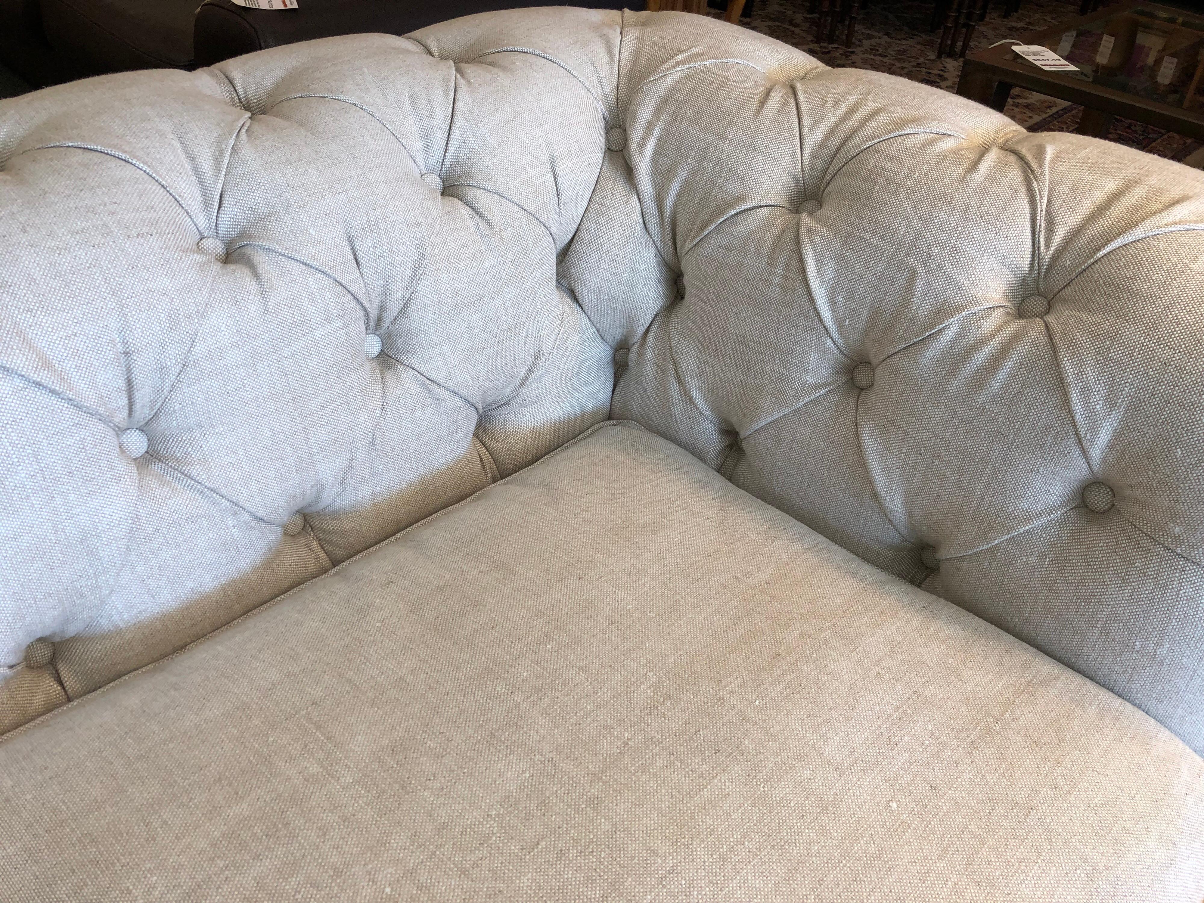 Restoration Hardware Timothy Oulton Kensington Fabric Sofa For Sale 5