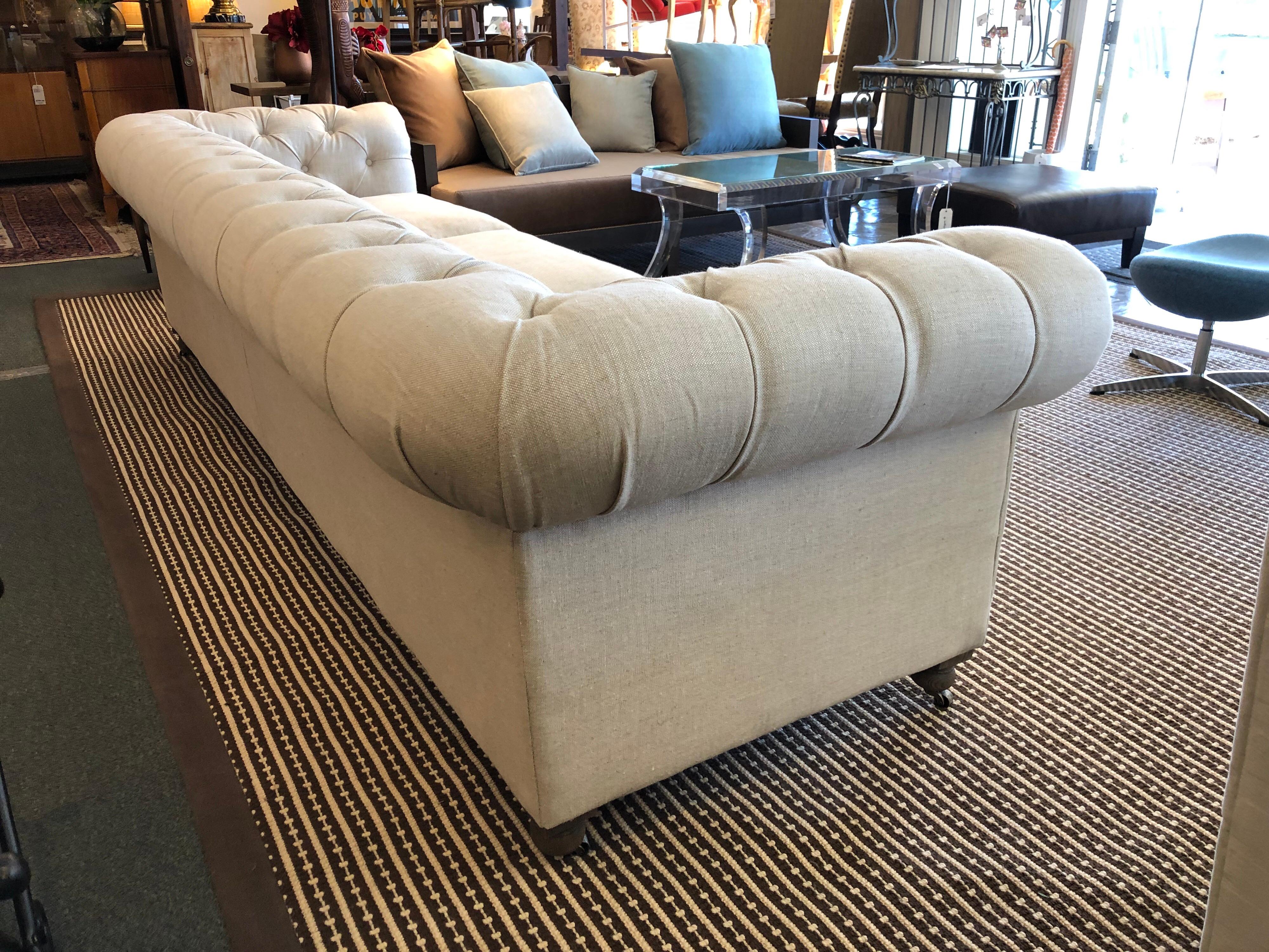 Restoration Hardware Timothy Oulton Kensington Fabric Sofa In Good Condition For Sale In San Francisco, CA