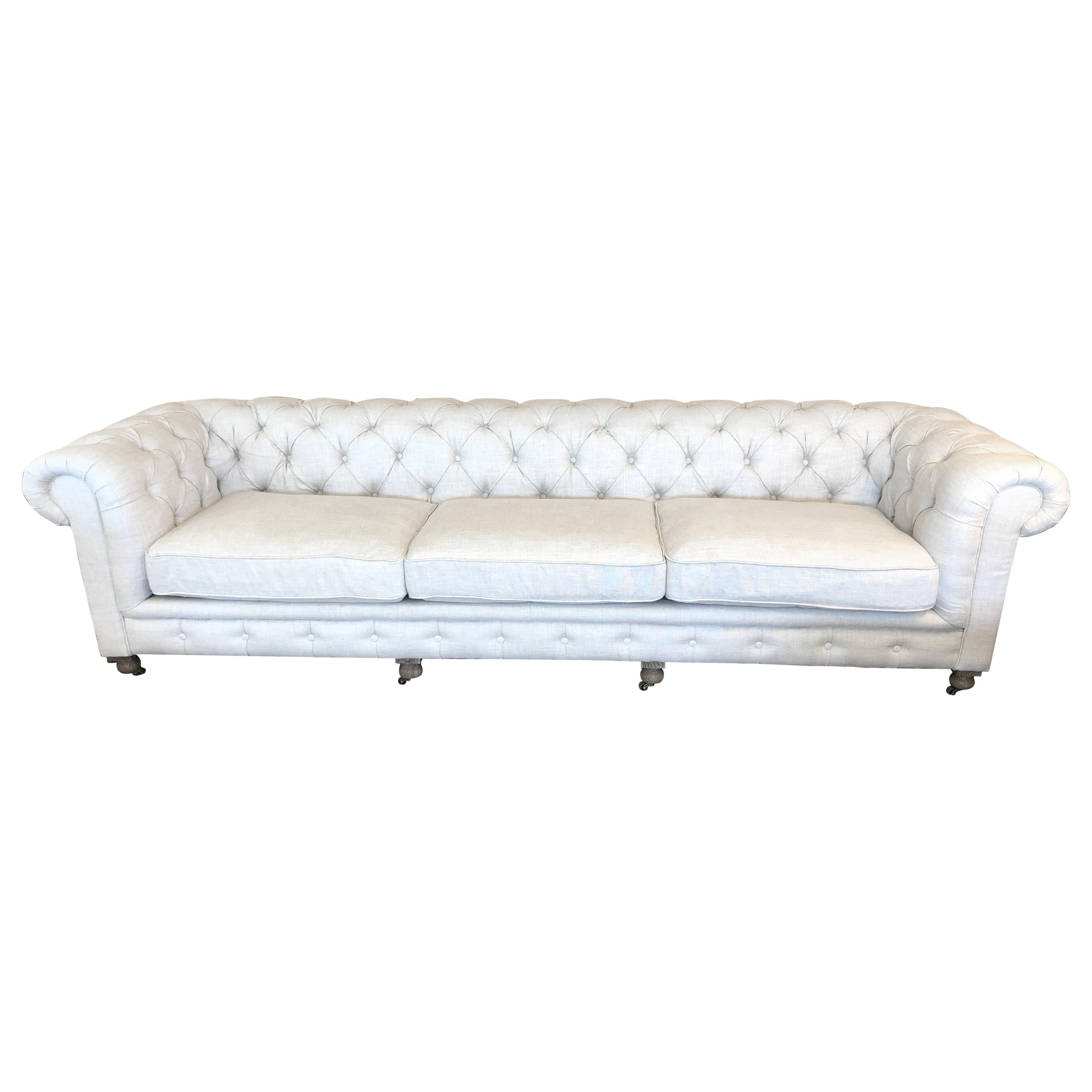 Restoration Hardware Timothy Oulton Kensington Fabric Sofa For Sale