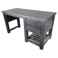 Restoration Hardware Vaughn Metal Reclaimed Storage Writing Desk