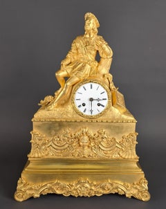Reloj De Época De Restauración En Bronce Dorado - François 1er