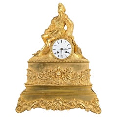 Restoration Period Clock In Gilt Bronze - François 1er
