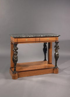 Table console d'époque Restauration fabriquée pour le roi Louis-Philippe, vers 1830
