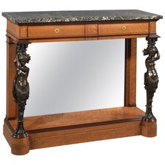 Antique Restoration Period Console Table Made for King Louis-Philippe, circa 1830