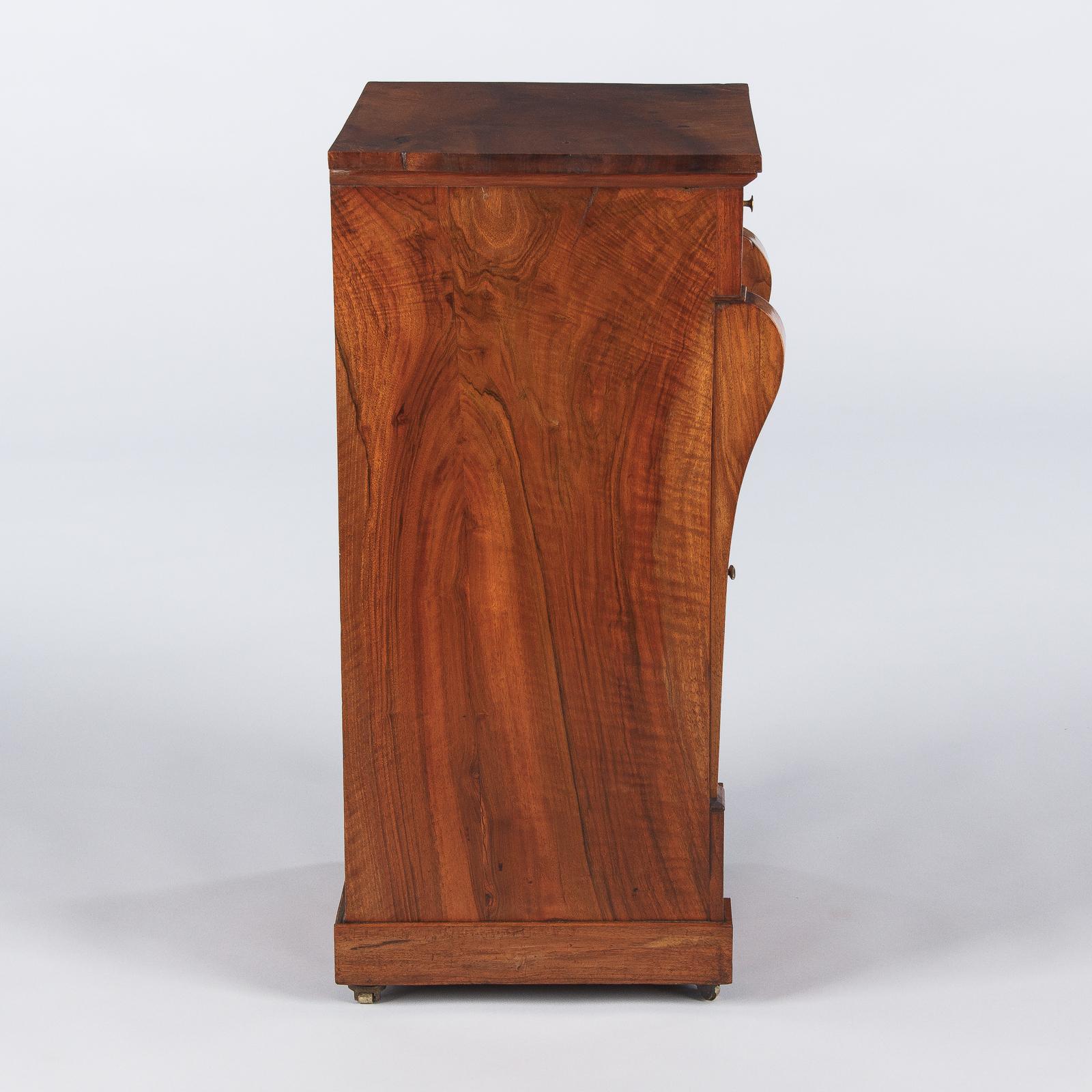 French Restoration Period Walnut Bedside Cabinet, 1820s 7