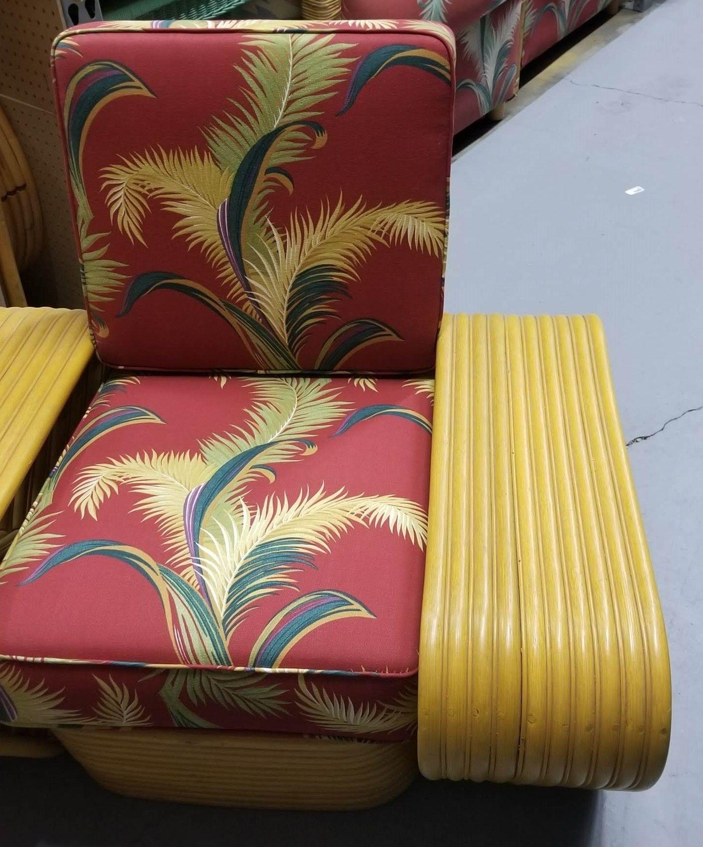 Restored 10 Strand Square Pretzel Lounge Chair In Excellent Condition For Sale In Van Nuys, CA