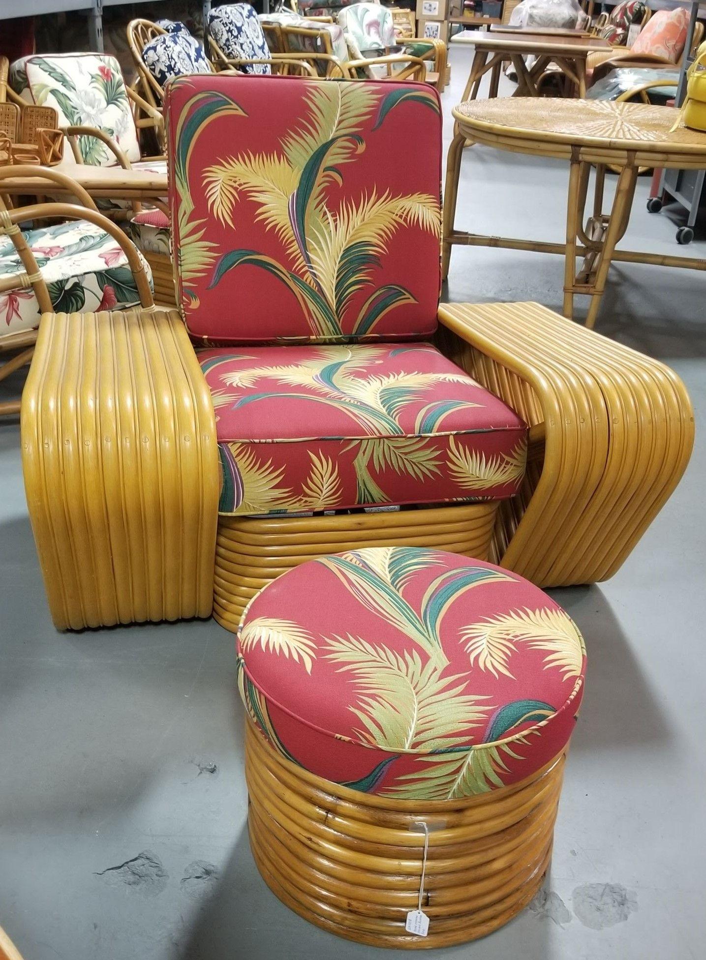 Restored 10 Strand Square Pretzel Lounge Chair For Sale 2