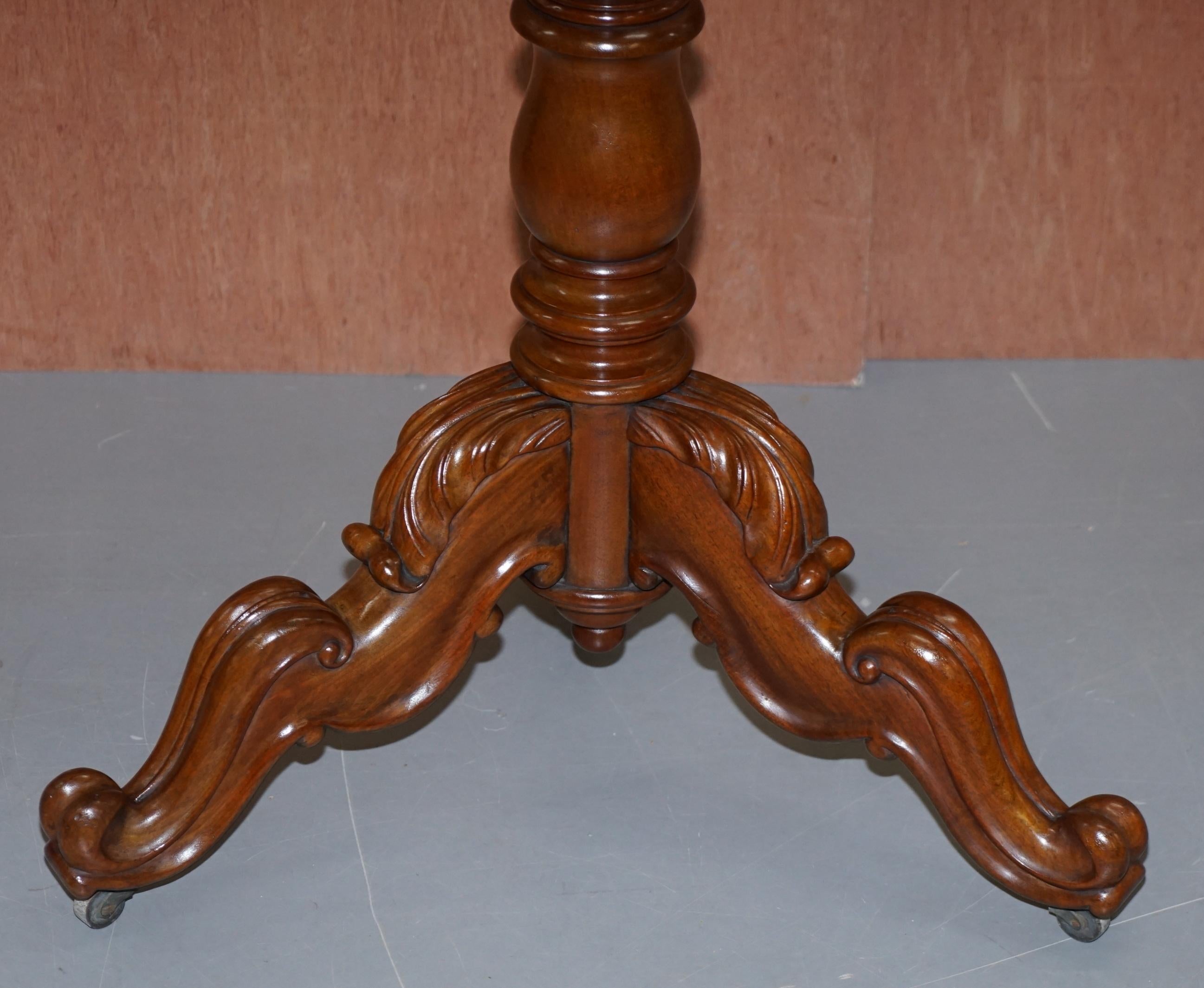 We are delighted to offer for sale this original fully restored one of a kind custom made Victorian circa 1860 French walnut revolving coat, hat and umbrella rack with ornately carved tripod base and barley twist body

This is in my opinion the