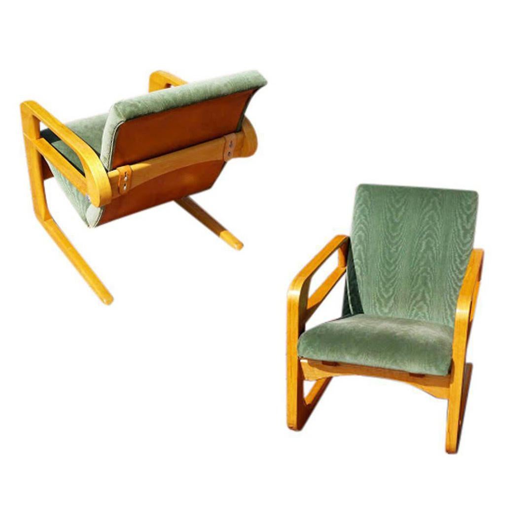 Original 1938 Kem Weber The Airline Chair for Walt Disney, Pair