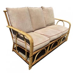 Restored "1949er" Rattan Sofa & Lounge Set by Heywood Wakefield