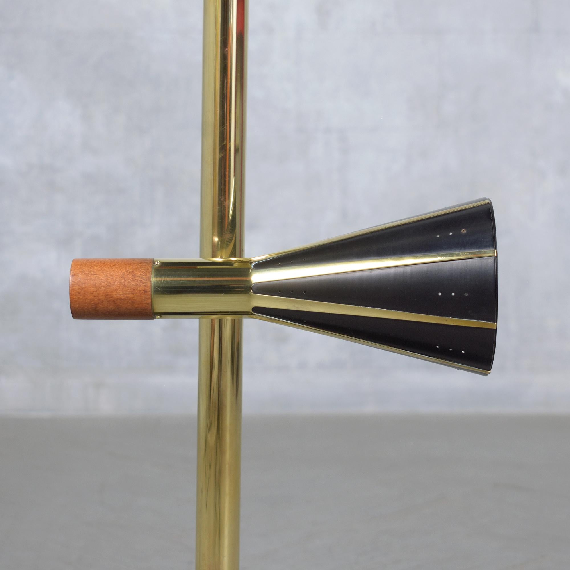 Restored 1960 Vintage Floor Lamp: Mid-Century Modern Elegance For Sale 2