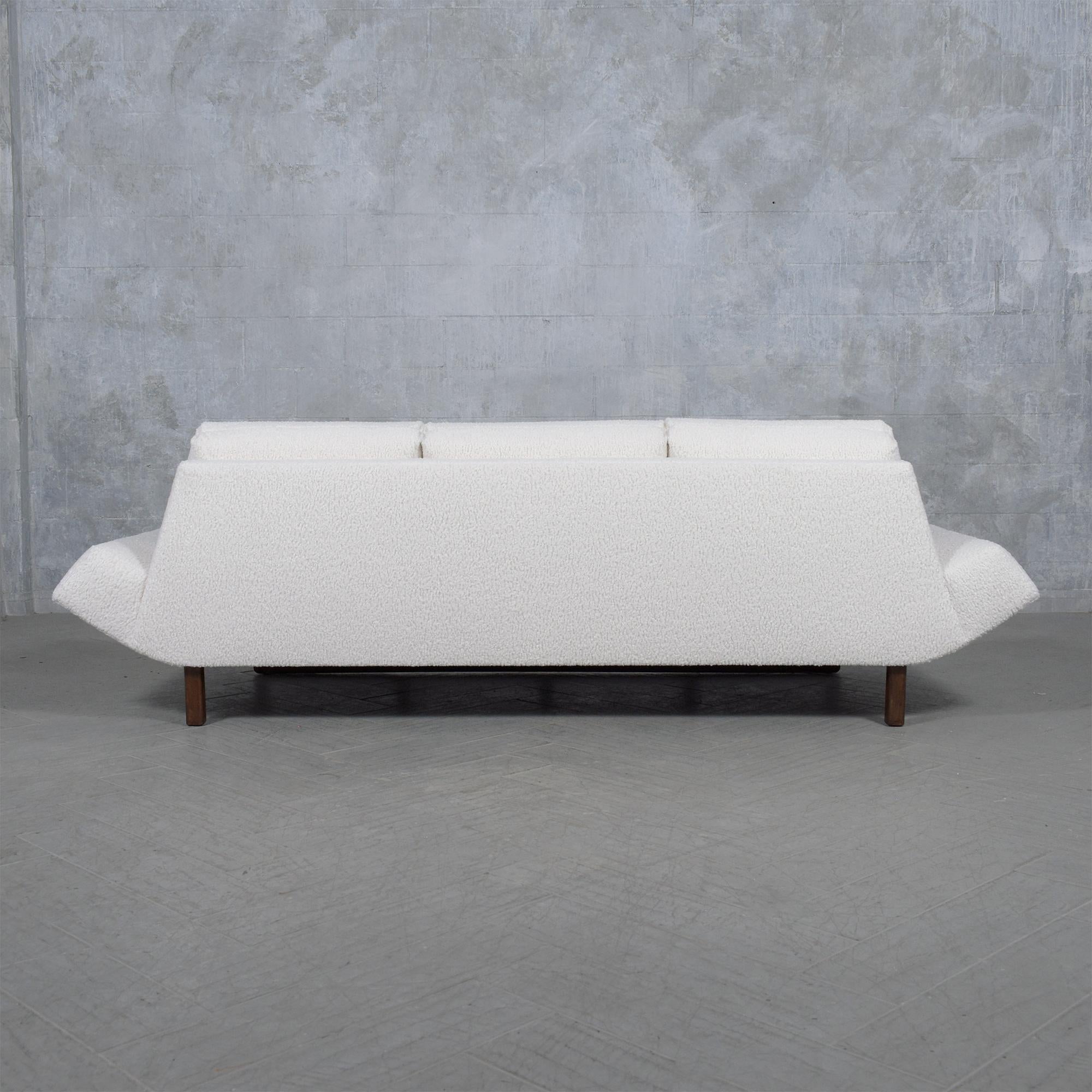 Vintage Mid-Century Sofa Restored: Classic Design Meets Modern Comfort 8