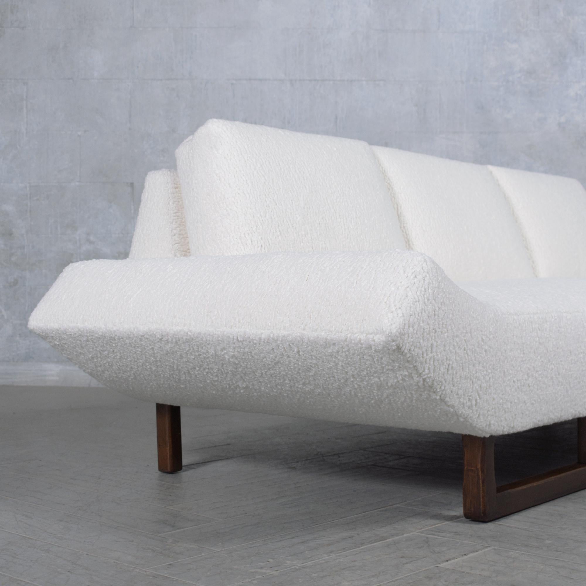 Vintage Mid-Century Sofa Restored: Classic Design Meets Modern Comfort 4