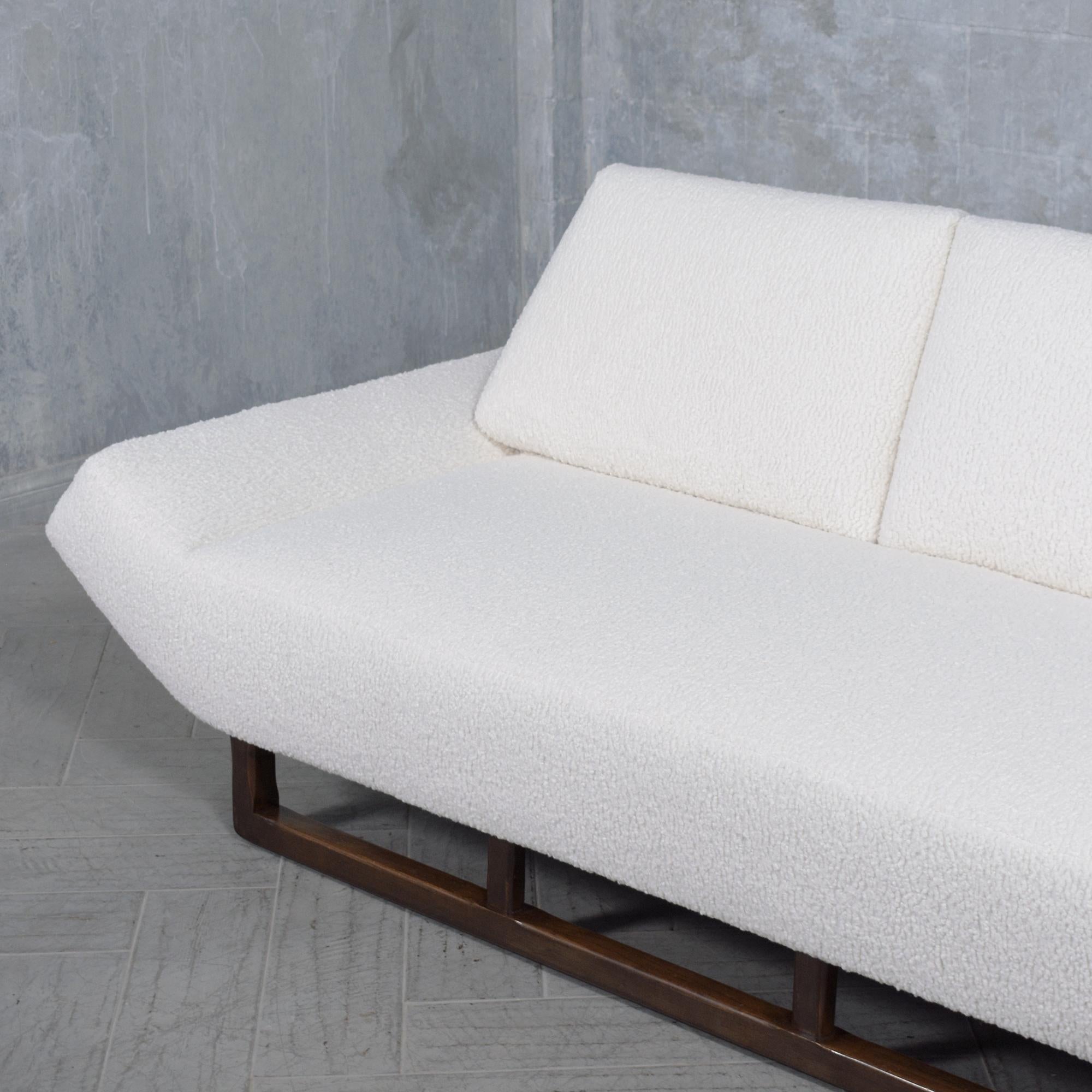 Mid-20th Century Vintage Mid-Century Sofa Restored: Classic Design Meets Modern Comfort