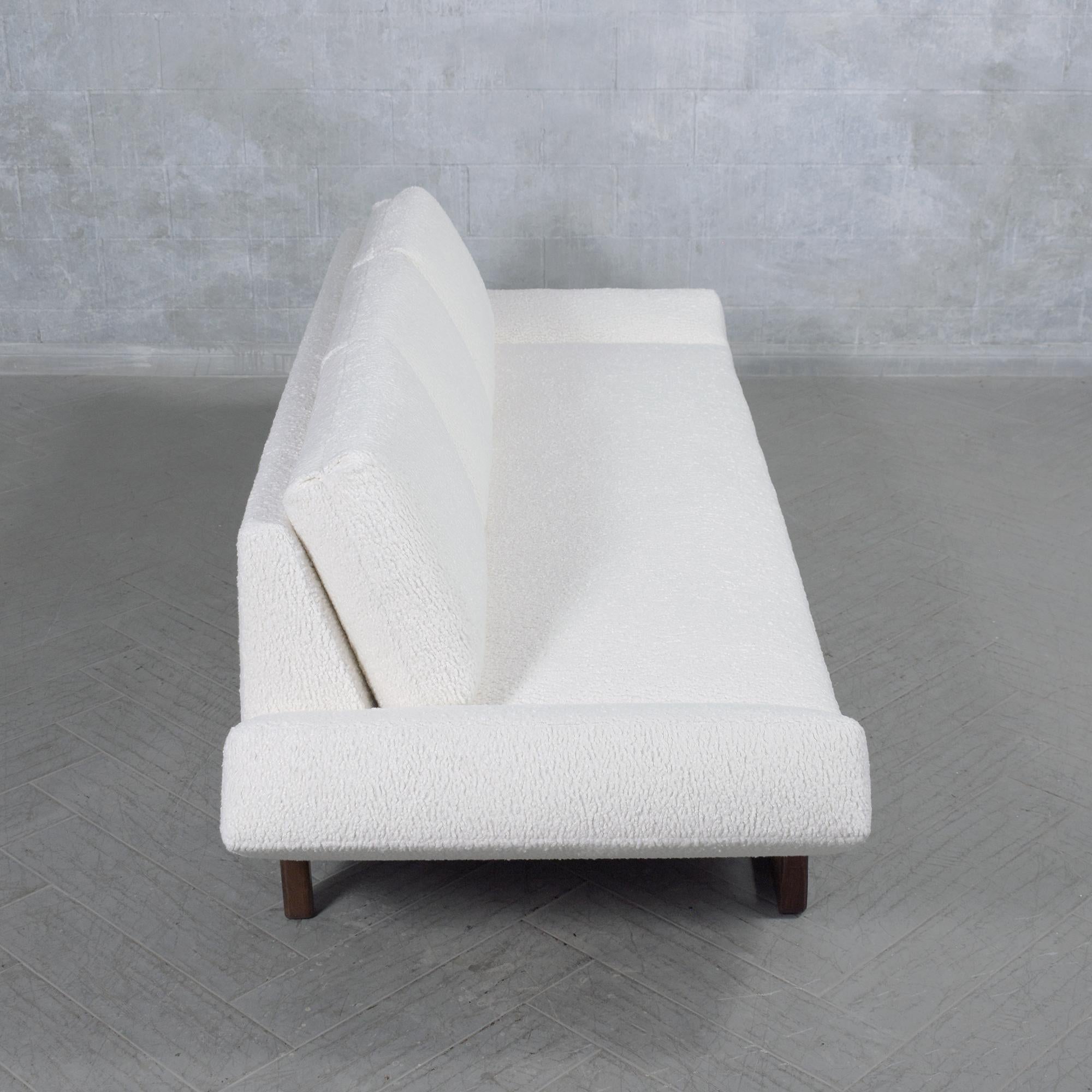 Vintage Mid-Century Sofa Restored: Classic Design Meets Modern Comfort 5