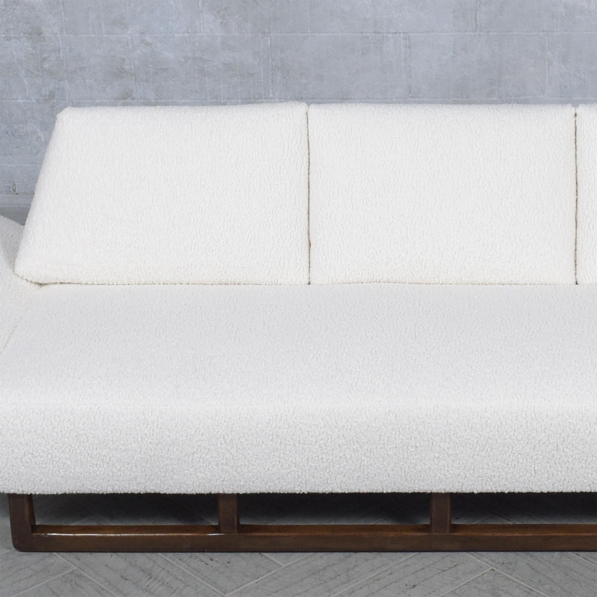 Mid-Century Modern Vintage Mid-Century Sofa Restored: Classic Design Meets Modern Comfort
