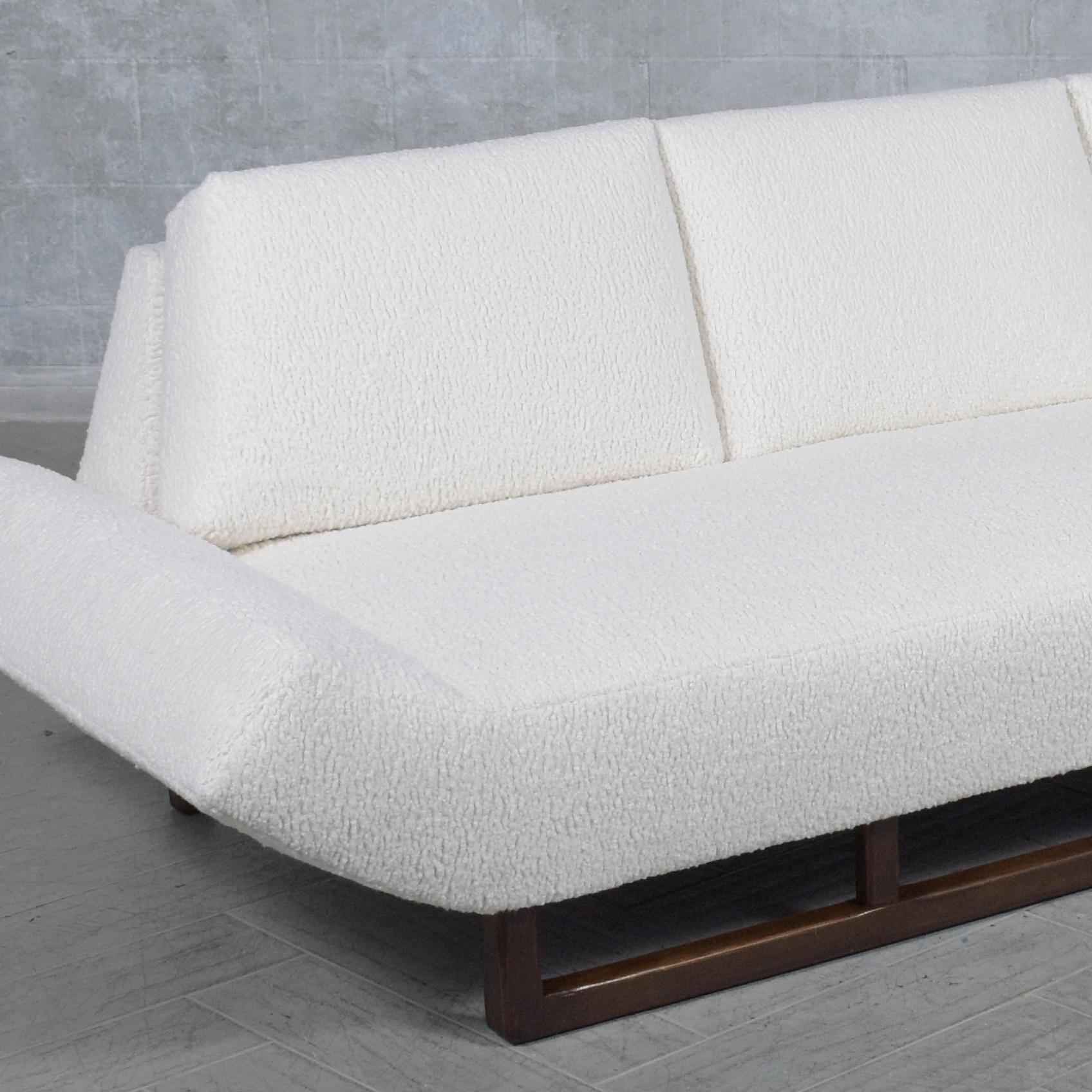 Vintage Mid-Century Sofa Restored: Classic Design Meets Modern Comfort 3
