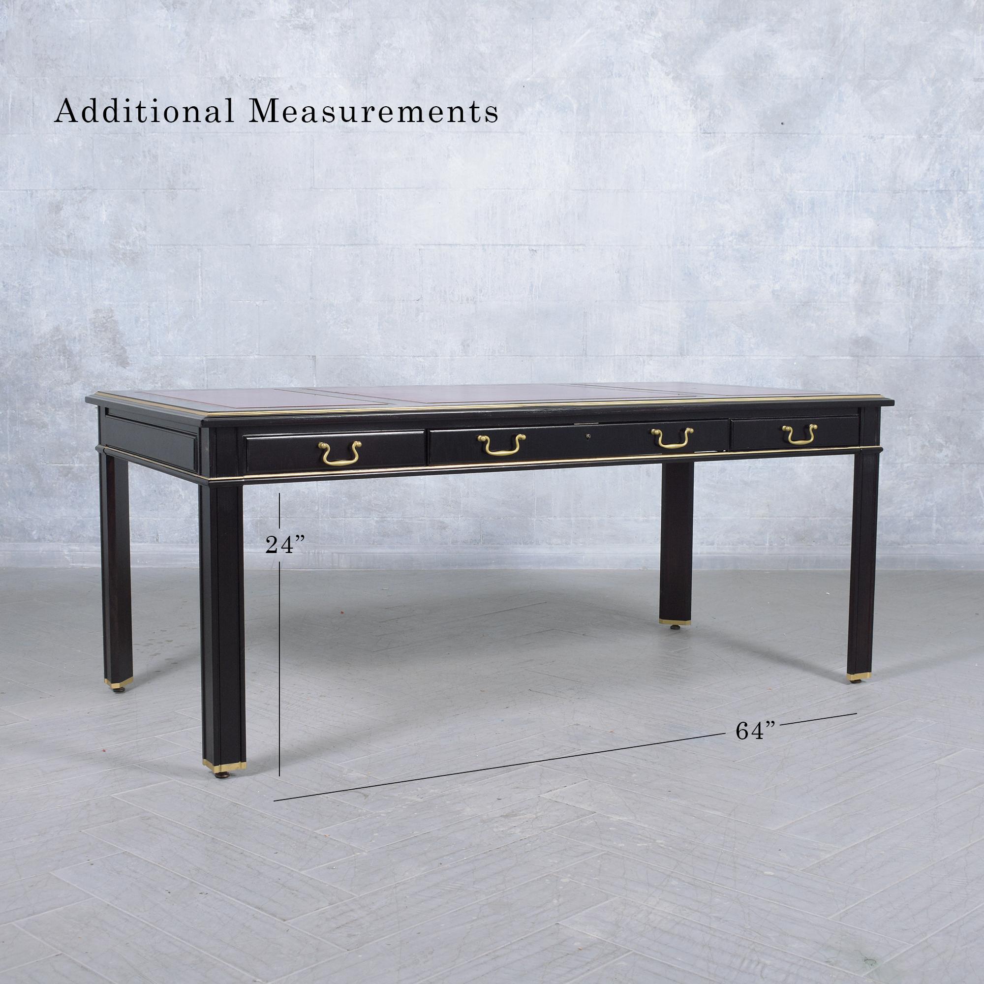 1970s Louis XVI Executive Desk: A Legacy of Elegance and Craftsmanship 4