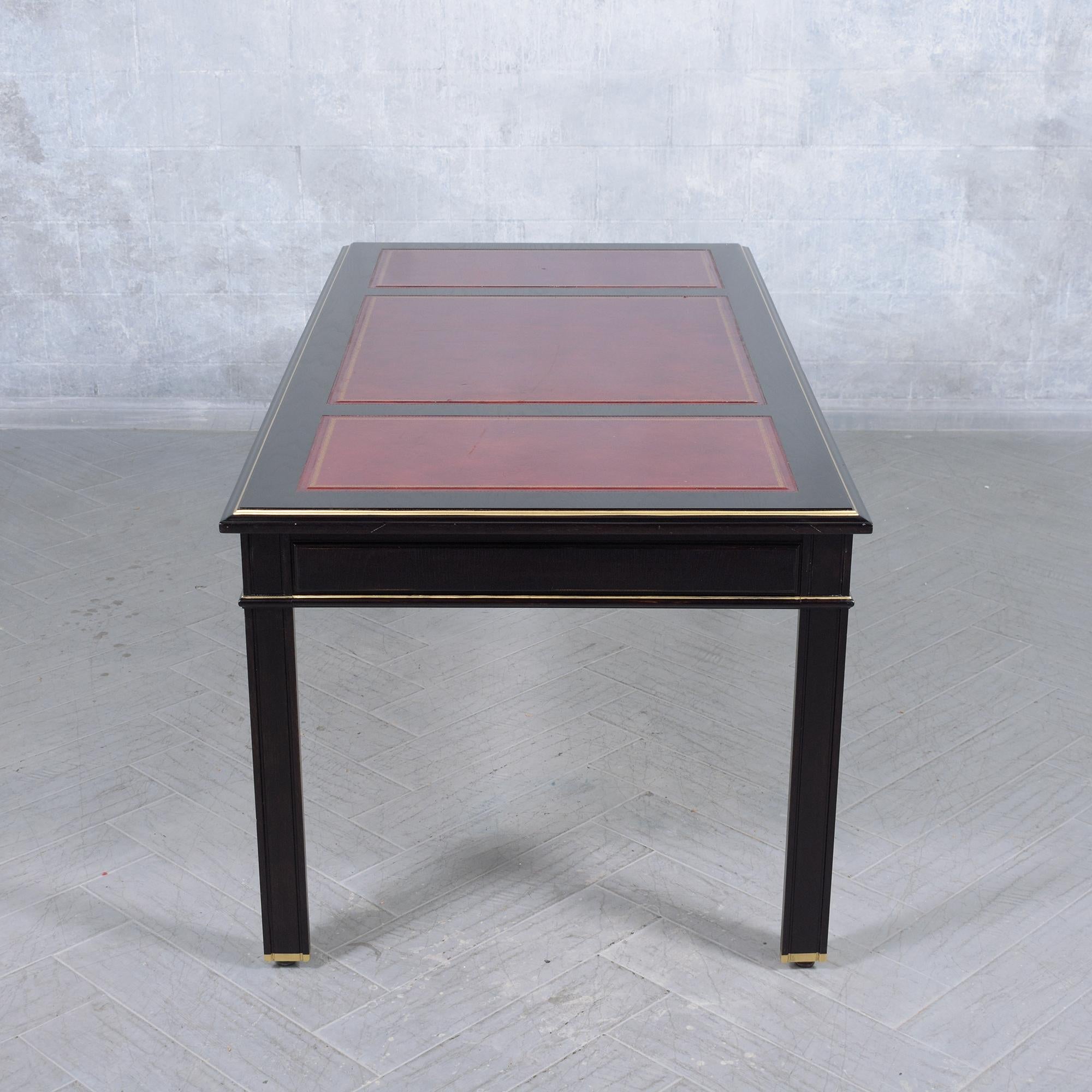 1970s Louis XVI Executive Desk: A Legacy of Elegance and Craftsmanship 9