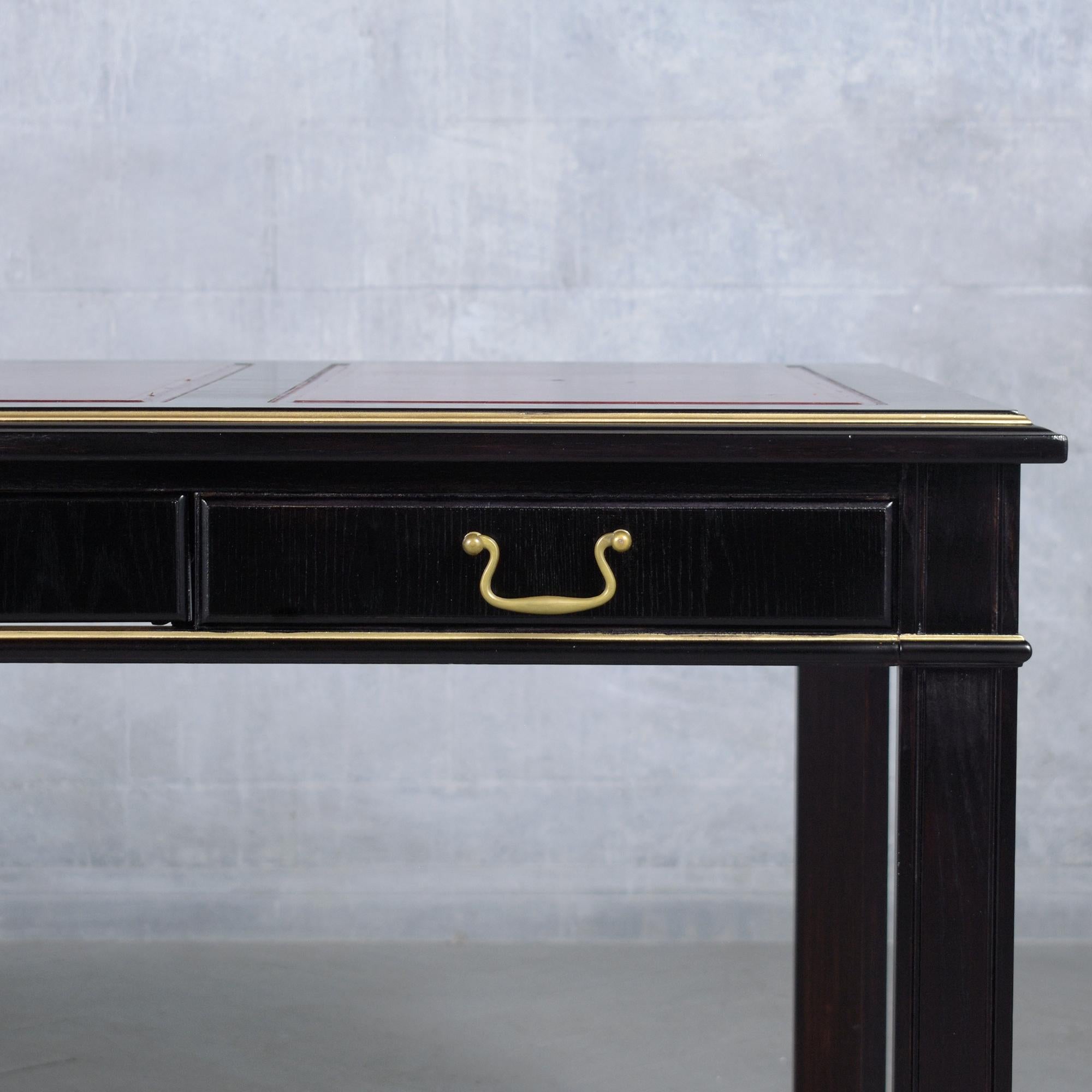 Mid-20th Century 1970s Louis XVI Executive Desk: A Legacy of Elegance and Craftsmanship