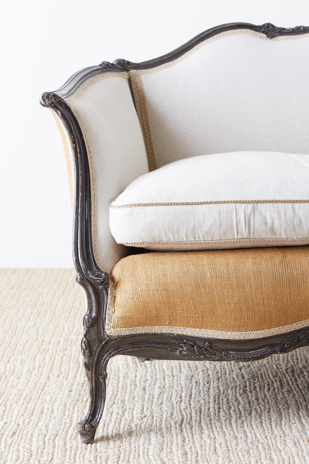 Restored 19th Century French Louis XV Style Canape Sofa 6
