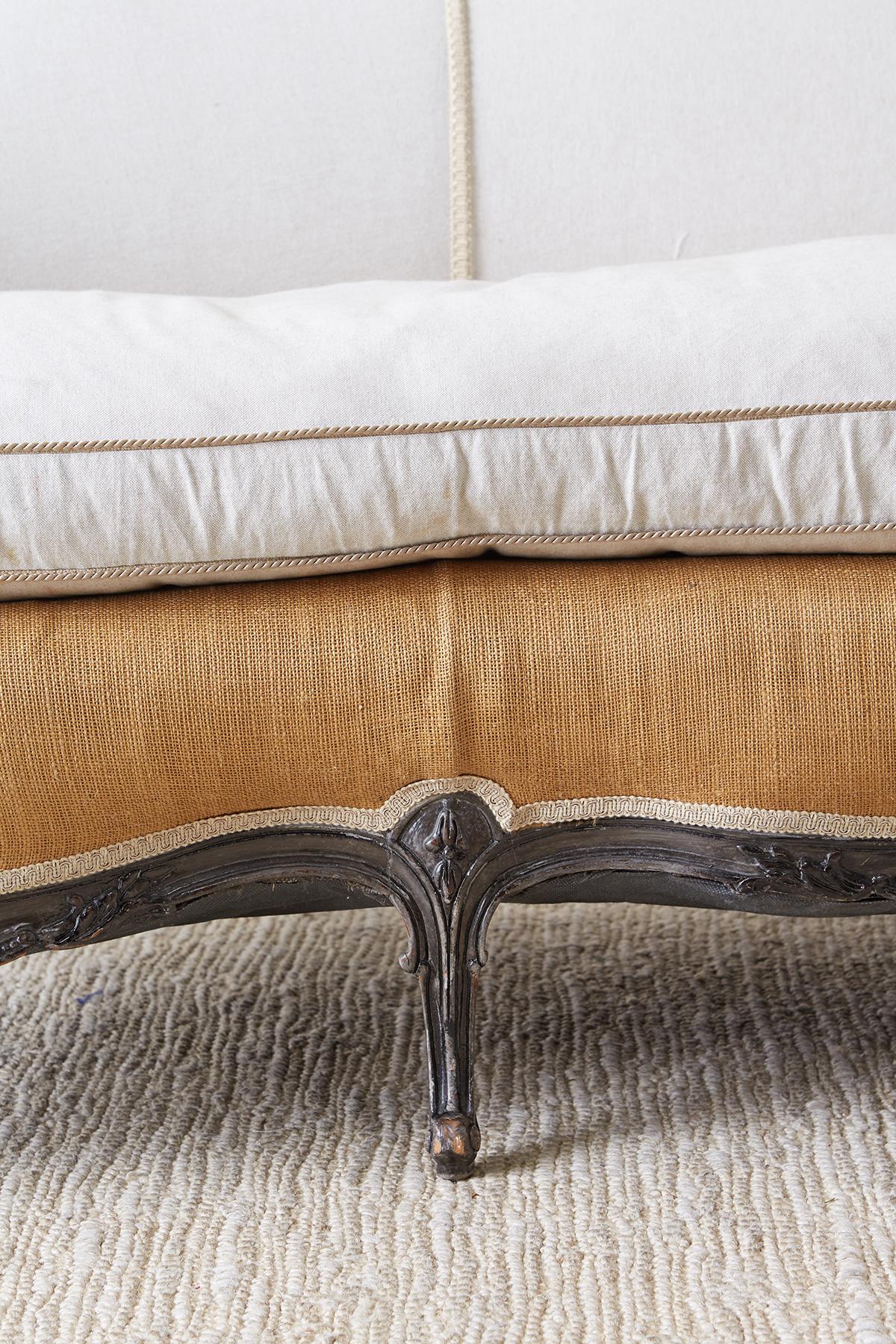 Restored 19th Century French Louis XV Style Canape Sofa 8