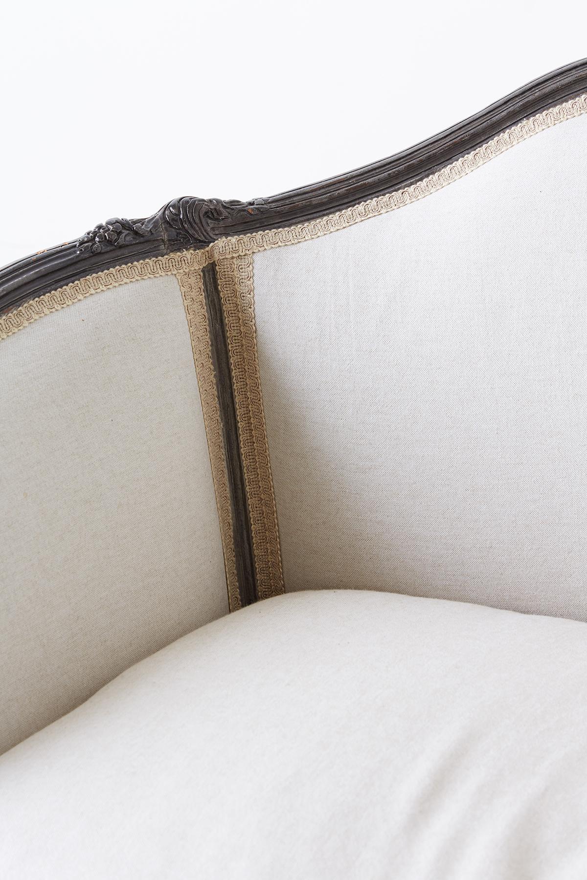 Restored 19th Century French Louis XV Style Canape Sofa 9
