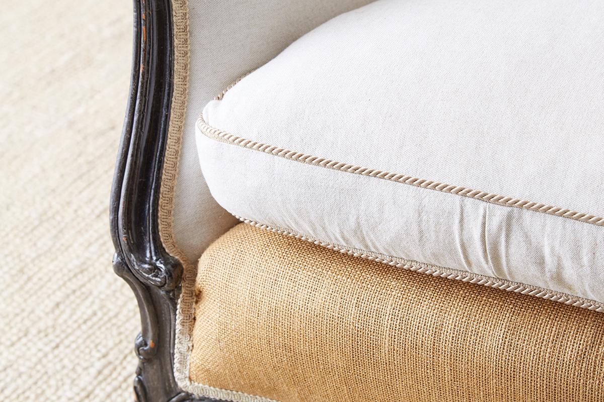 Restored 19th Century French Louis XV Style Canape Sofa 10