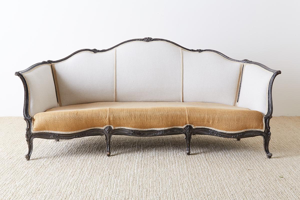 Restored 19th Century French Louis XV Style Canape Sofa 11