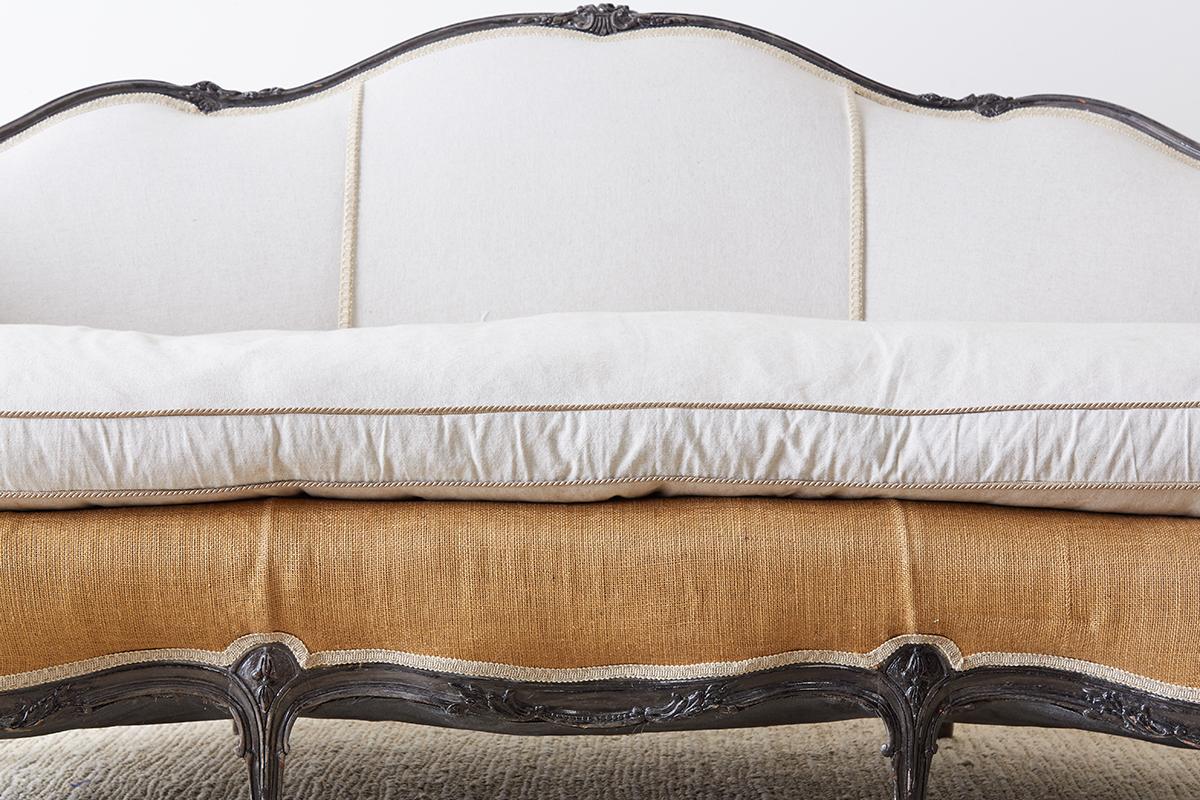 Restored 19th Century French Louis XV Style Canape Sofa 12