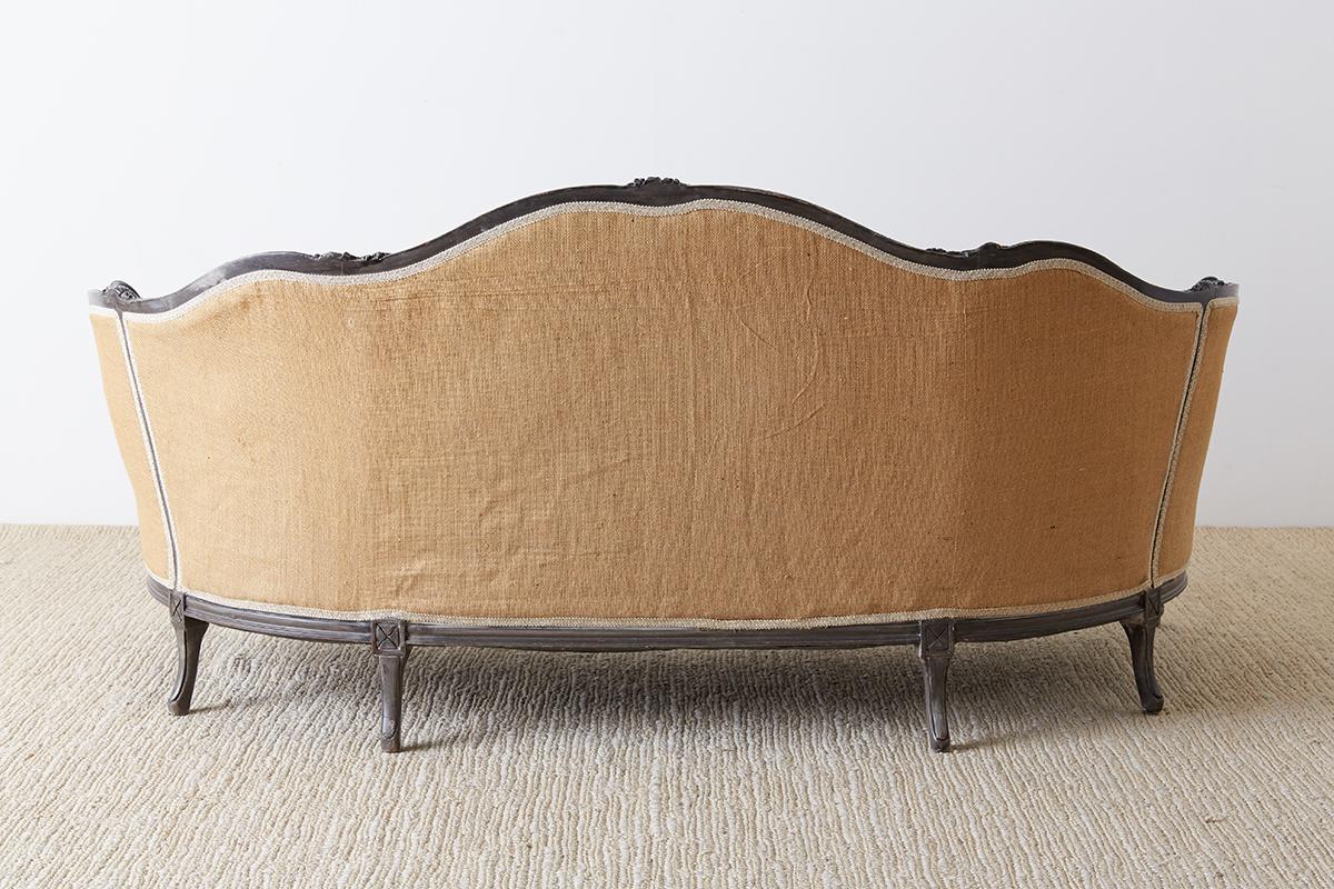 Restored 19th Century French Louis XV Style Canape Sofa 15