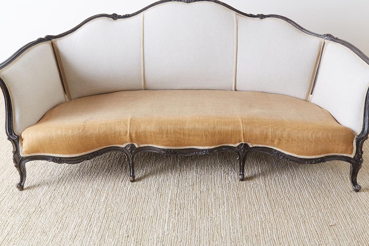Restored 19th Century French Louis XV Style Canape Sofa 3