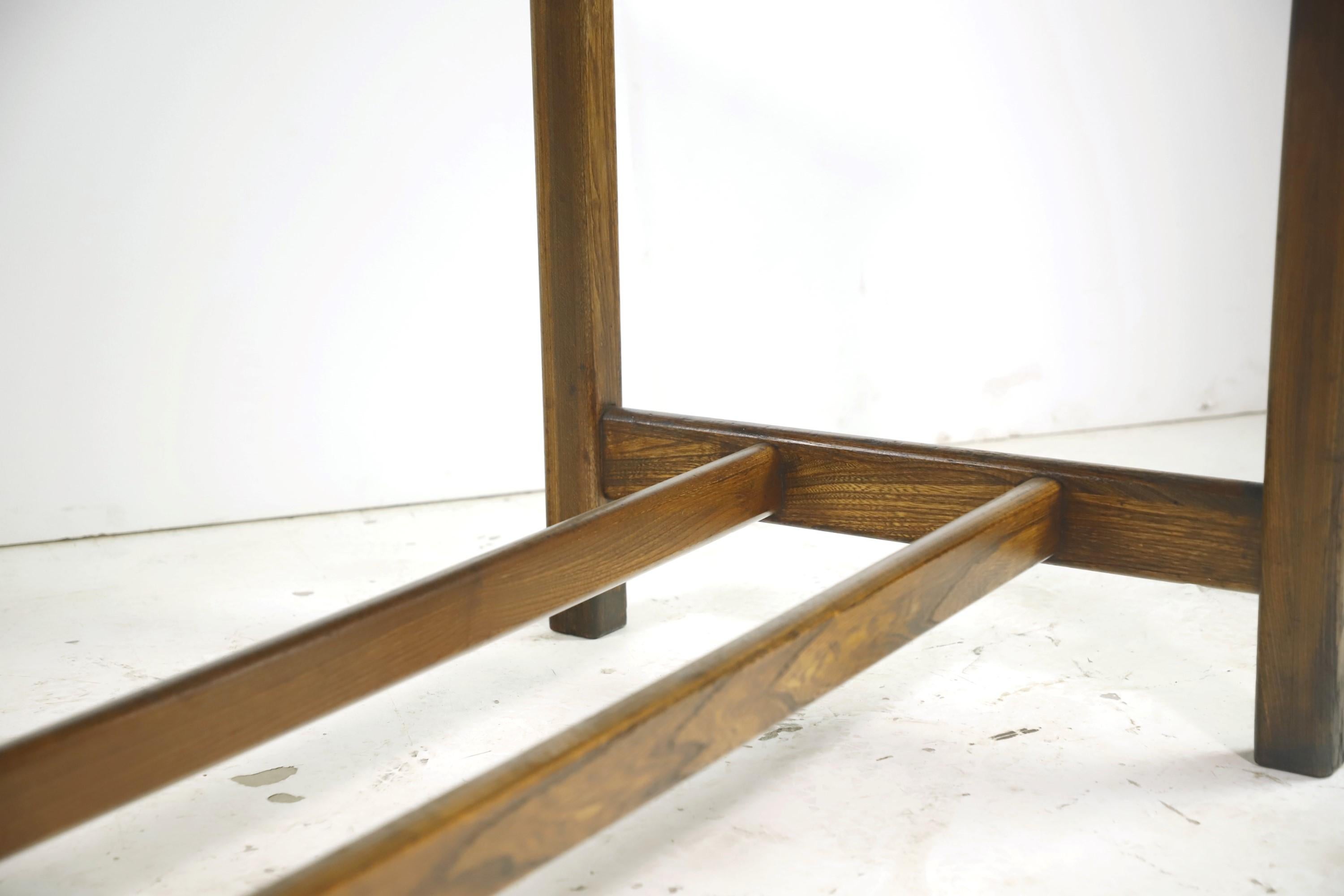 Restored Hamilton Counter Height Oak Work Table 4