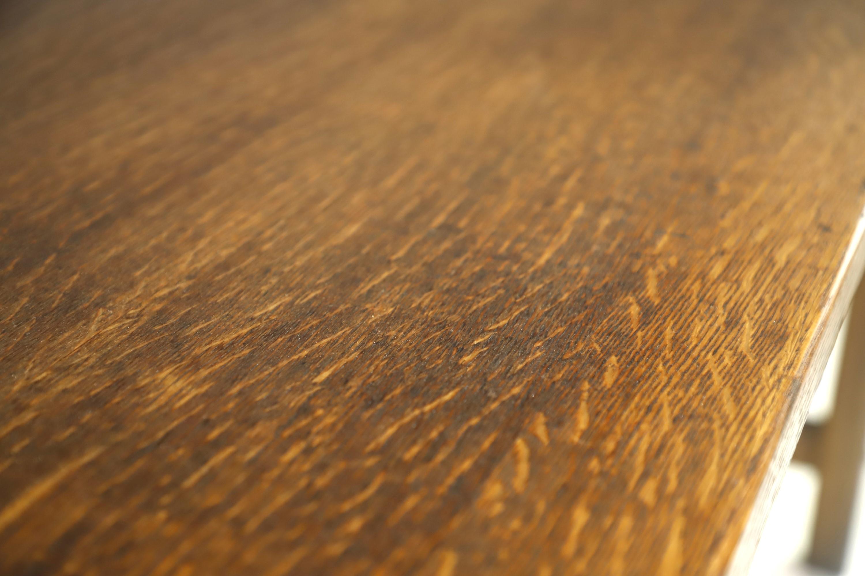 Restored Hamilton Counter Height Oak Work Table 5