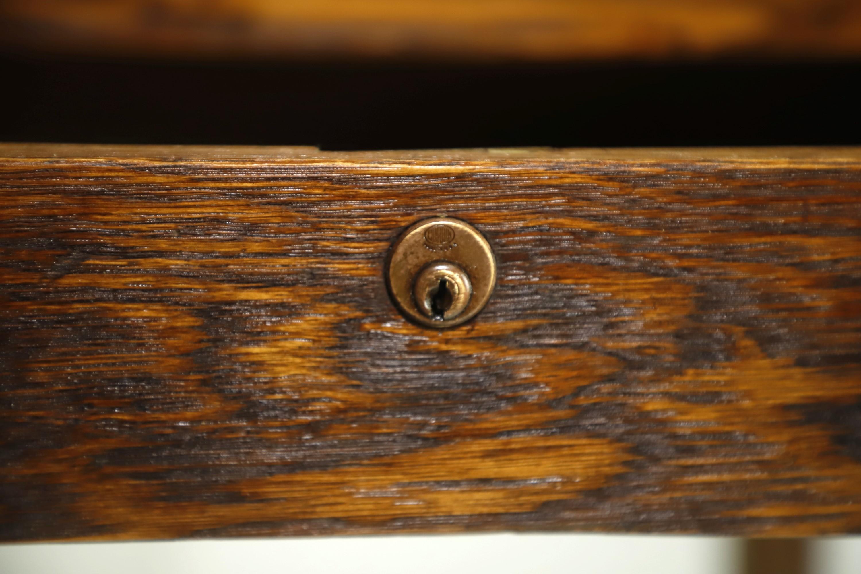 20th Century Restored Hamilton Counter Height Oak Work Table