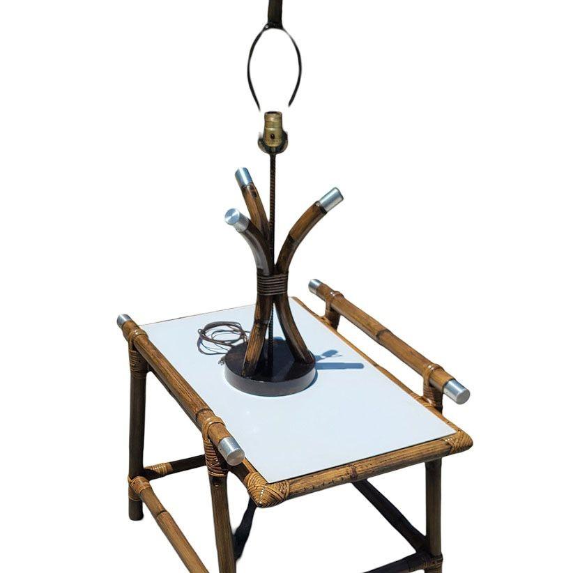Ensemble de salon en rotinFar Horizon restauré de 8 pièces par John Wisner pour Ficks en vente 3