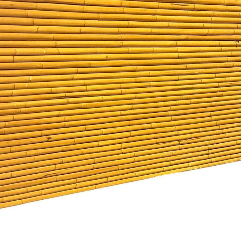 Tête de lit en rotin empilé du milieu du siècle, large de 85
