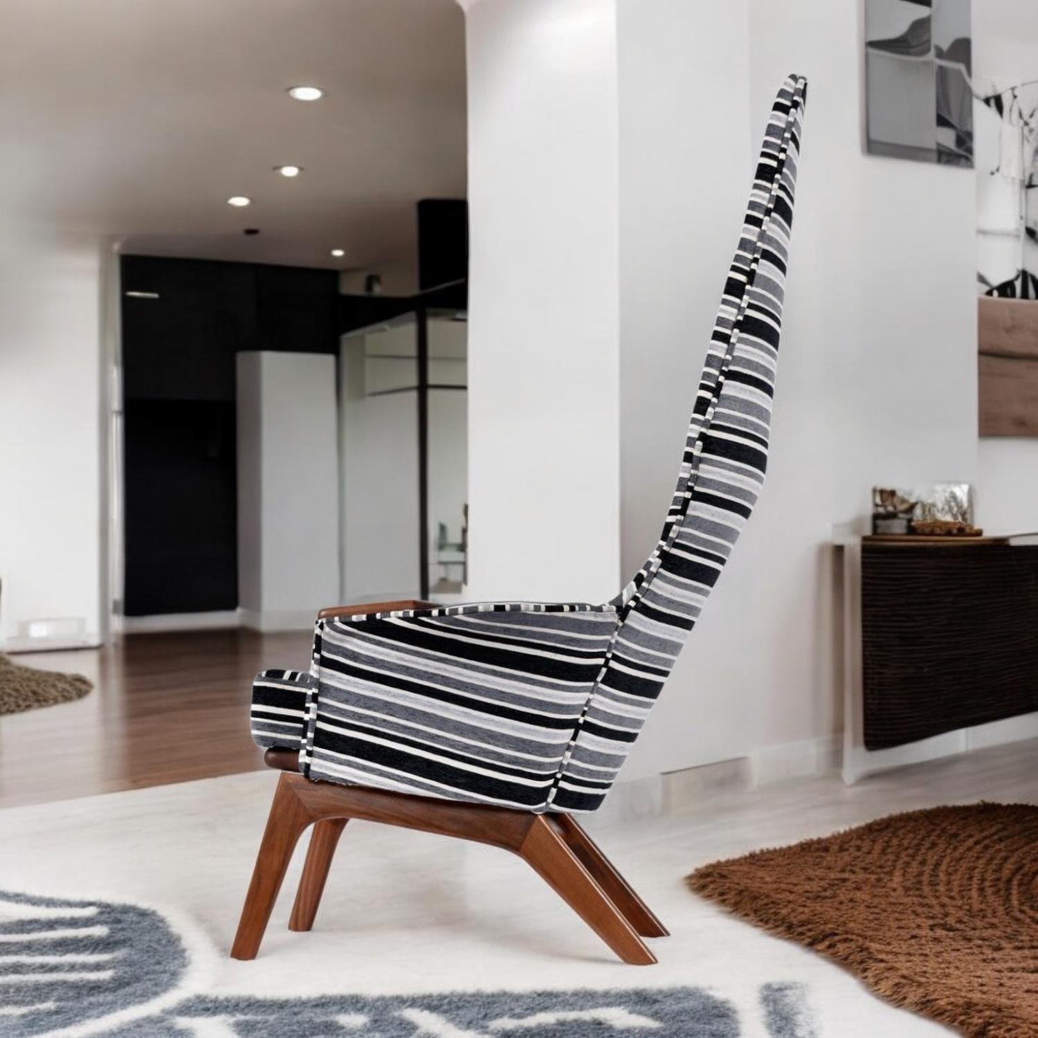Chaise longue à haut dossier Adrian Pearsall pour Craft Associates 2056-C restaurée en vente 5