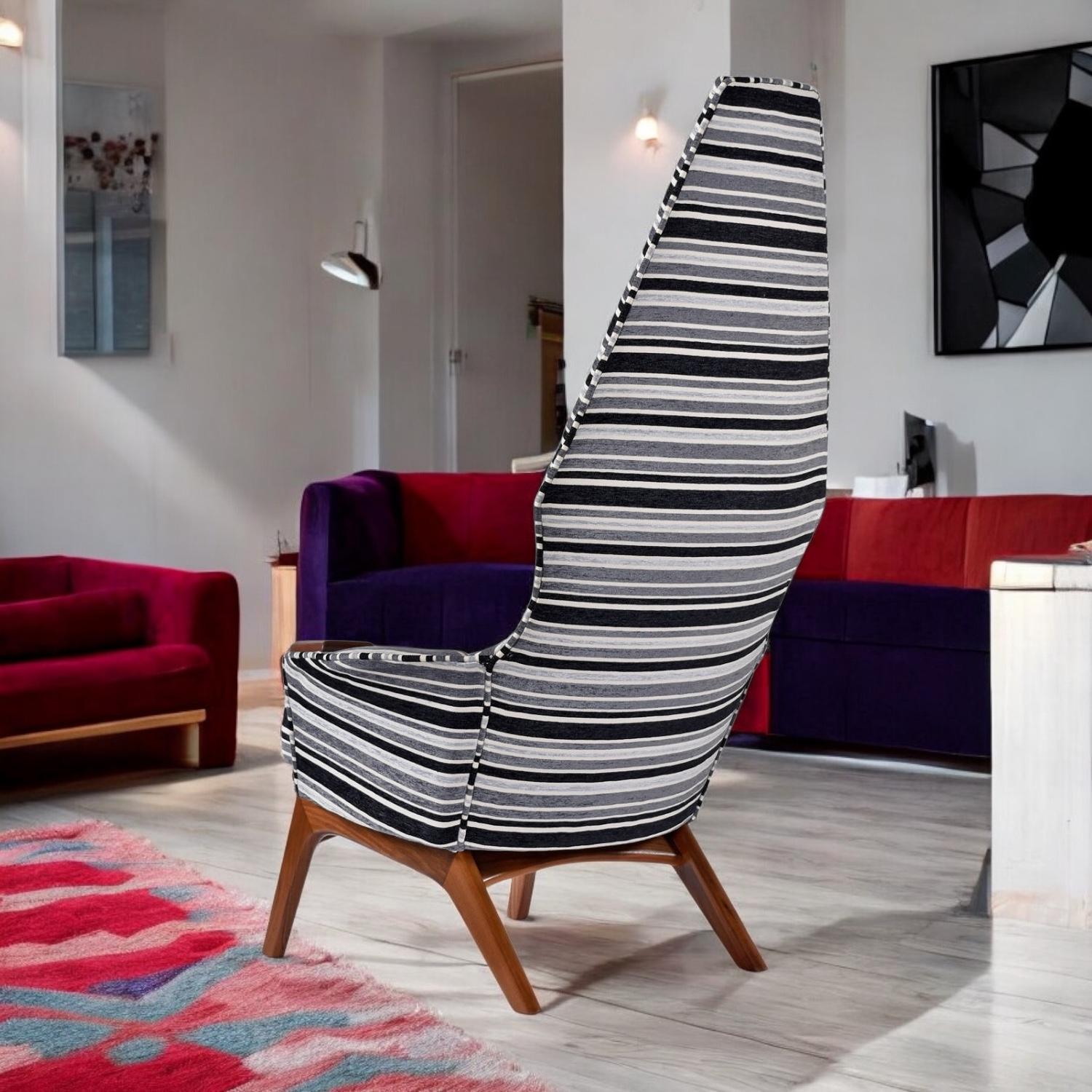 Chaise longue à haut dossier Adrian Pearsall pour Craft Associates 2056-C restaurée en vente 6