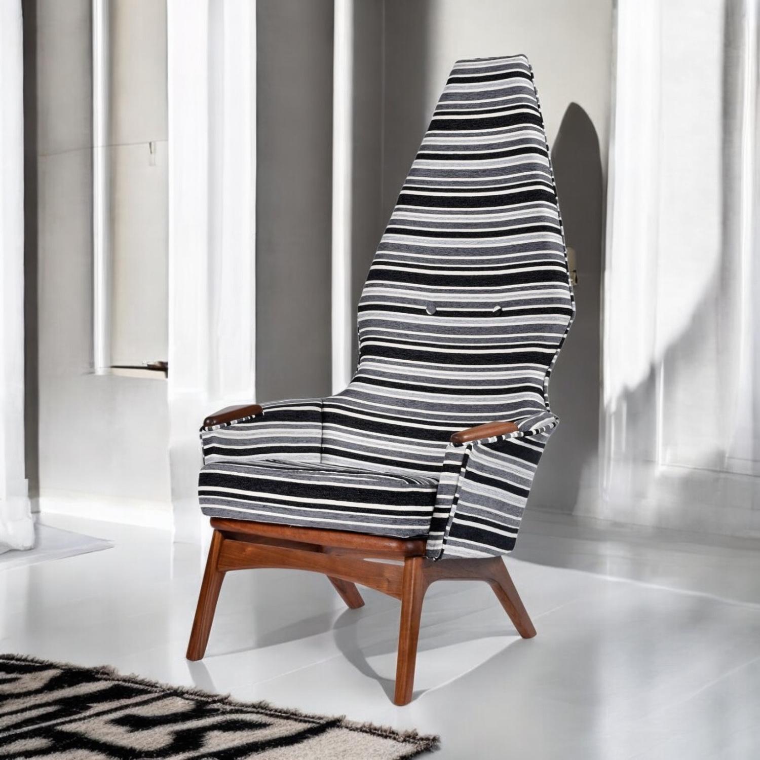 Chaise longue à haut dossier Adrian Pearsall pour Craft Associates 2056-C restaurée en vente 7