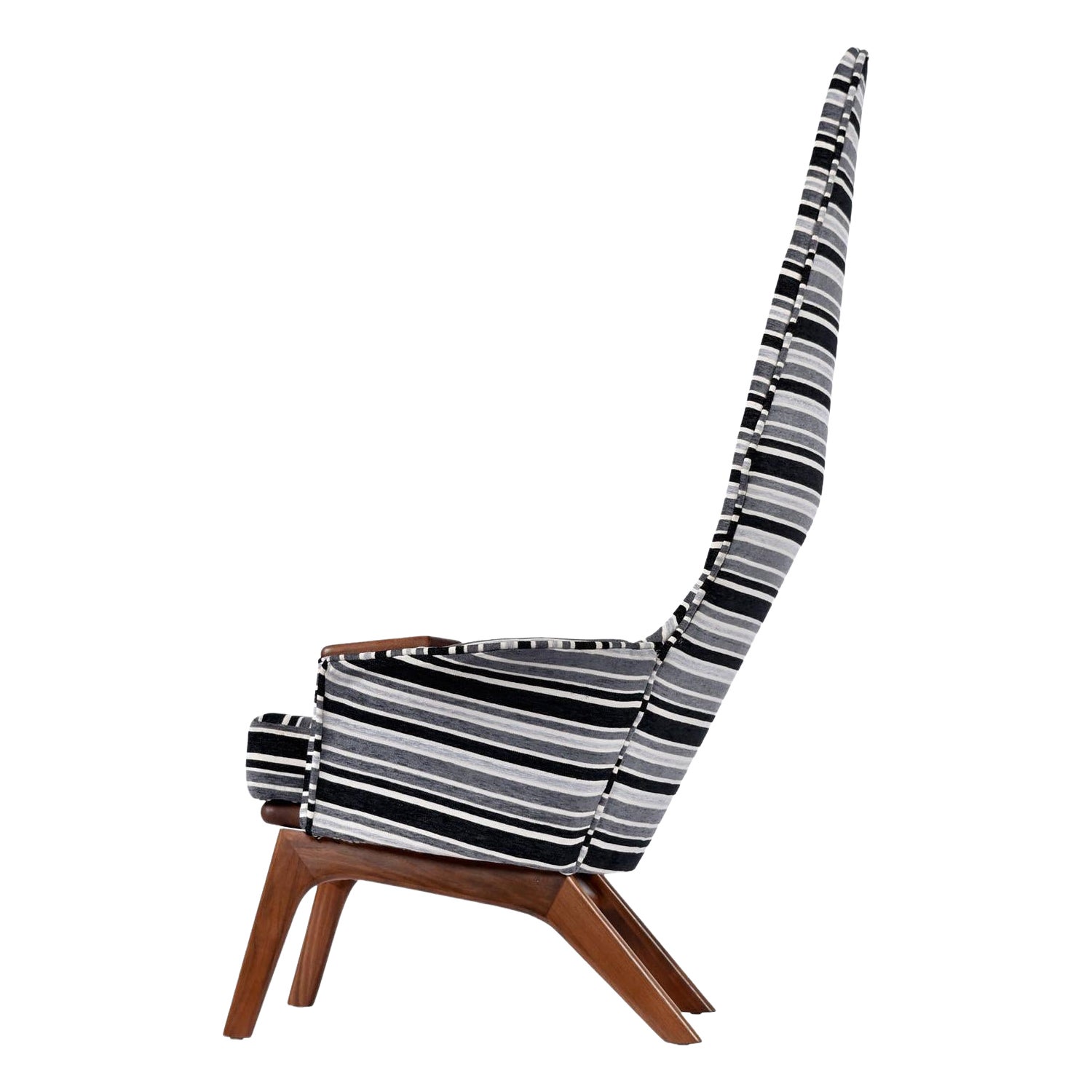 Silla alta restaurada Adrian Pearsall para Craft Associates 2056-C