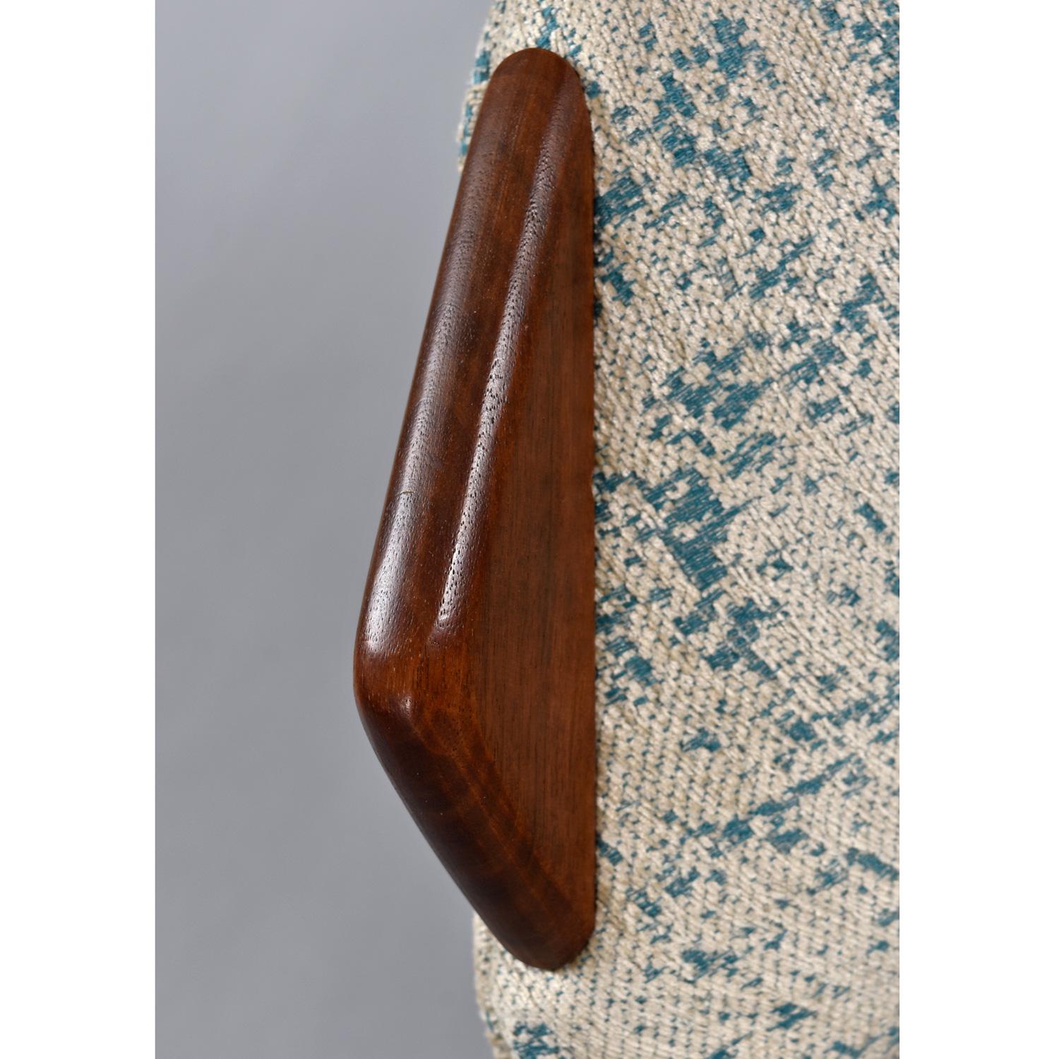 Restaurierter Adrian Pearsall für Craft Associates Havana-Stuhl und Ottomane im Angebot 4
