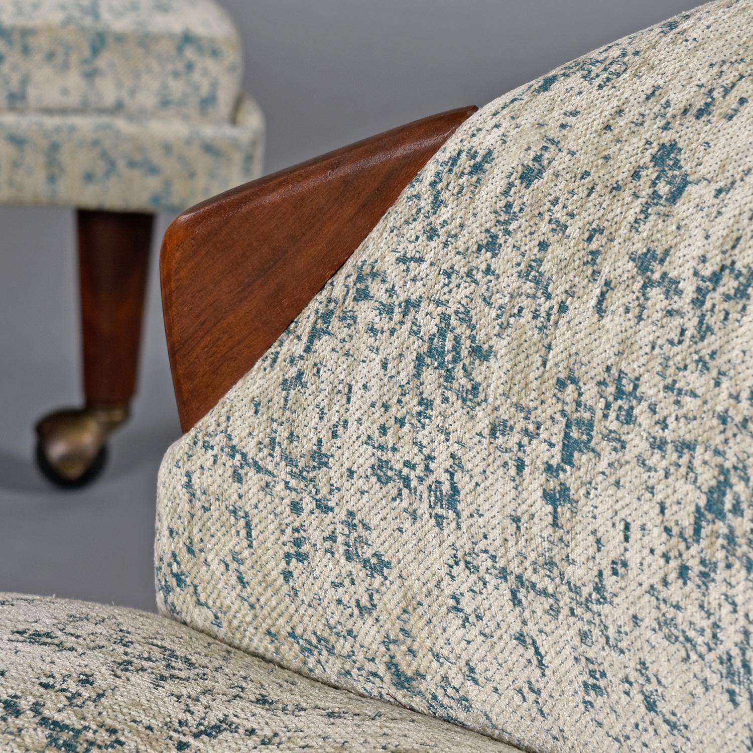 Restaurierter Adrian Pearsall für Craft Associates Havana-Stuhl und Ottomane im Angebot 6