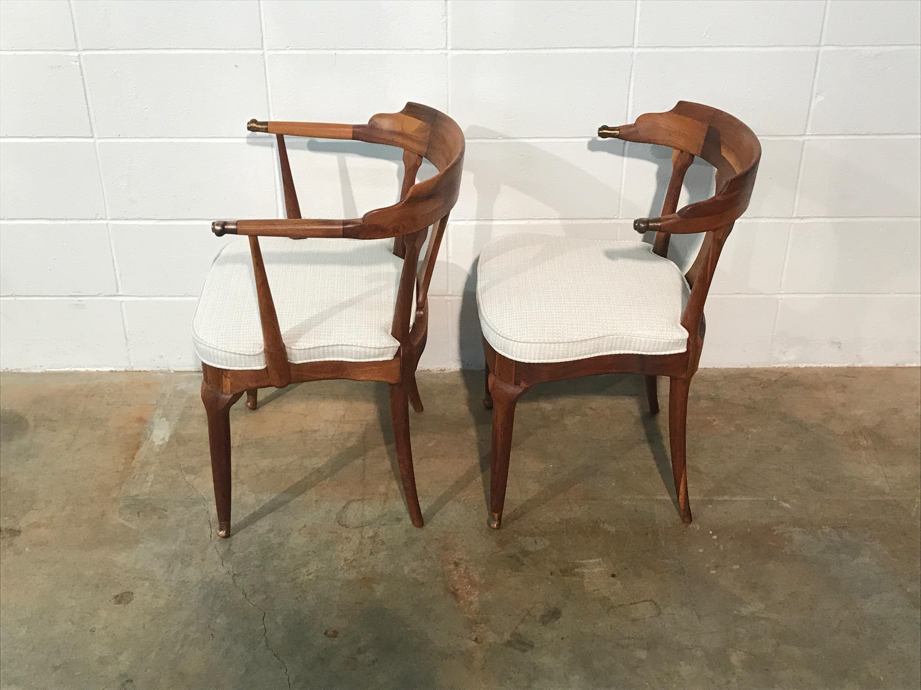 Restored and Unusual Midcentury Dining Chairs, Set of Six 5